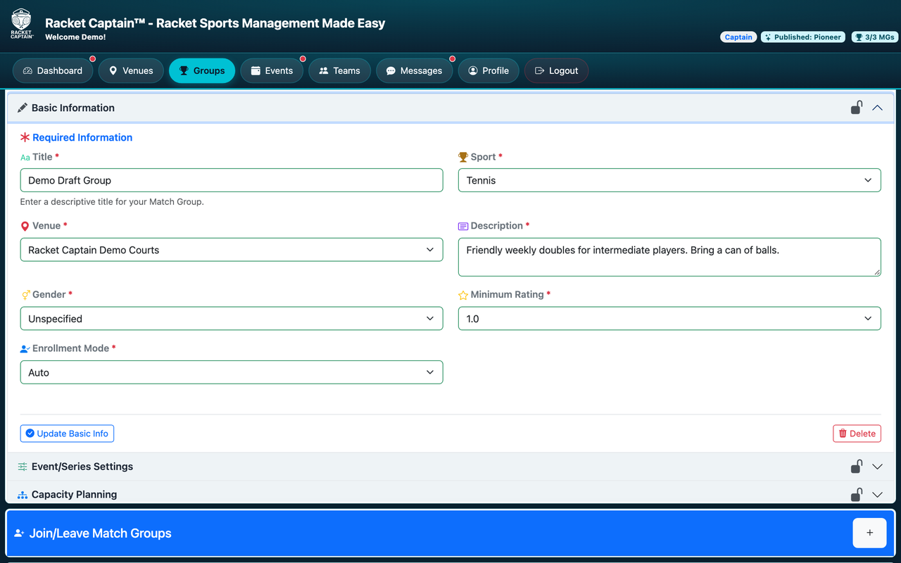 Build your own Match Group